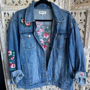 Madewell Embroidered Denim Jacket
